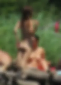 Nude beach and topless girls