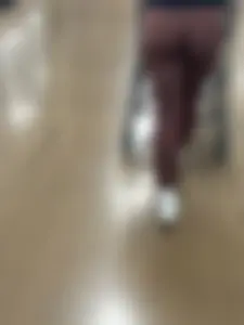 Return of the TIGHT Blue Leggings Blonde (This time in Burgandy)