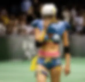 Sexy female football players with hot bodies