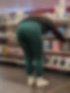 Green chubby butt