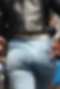 Pawg white girl in very tight jeans