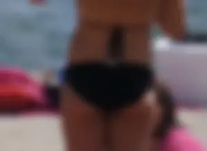 2 cute beach girls in bikinis