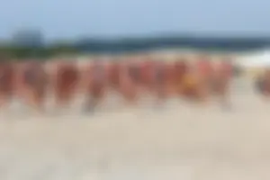 Lifeguard tournament girls on the beach