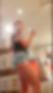 Tall And Skinny Teen in Jean Shorts Creepshots at the Store