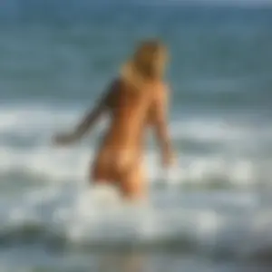 Nude beach and topless girls