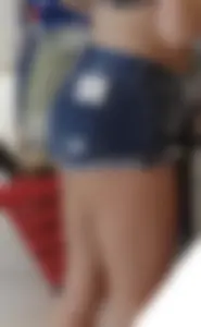 Amazing Ass and Legs in Tight Mini Shorts and Fit Stomach - Closeup Photos at the Store