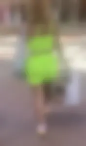 Latina in spandex shorts + other girls