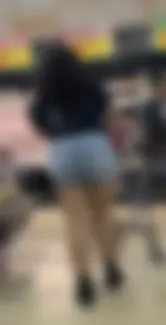 CraZ PHAT ASS LATINA IN TIGHT JEAN SHORTS( first post