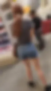 Tight Ass in Jean Shorts! OC