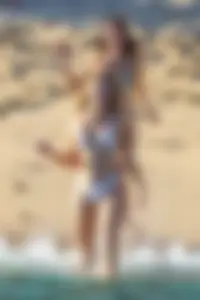 Josie Canseco in a bikini on the beach with some sexy friends in Cabo San Lucas