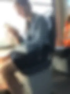 Cute Girl in Sandals Bus Candid