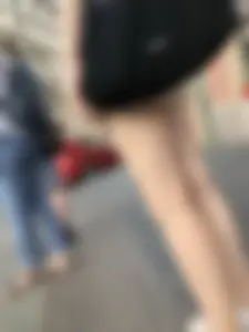 Cute Young Girl in Shorts Street And Subway Candid Gallery