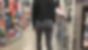 Busted creeping a girl Tiffany in leggings with a great ass