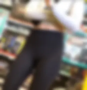 Tight, fit asses at LEGO Store