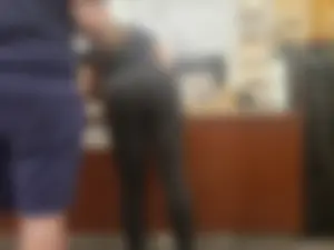 Fat Ass in Leggings Creepshots Gallery at a Store