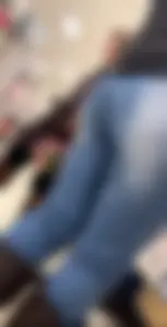 Cute college girl & latina in tight jeans