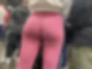 Slim Fit Blonde Wide Hips Round Bubble Butt in Pink NVGTN