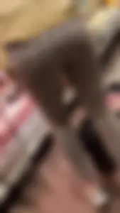 Bend over grocery store employee