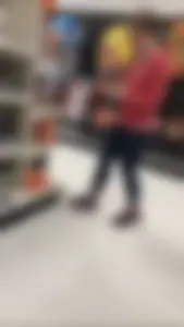 Fit milf with a nice ass and slight vpl in leggings at Target
