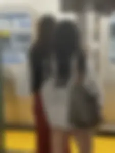 OC Asian Coed Short Shorts Butt Out