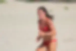 Lifeguard tournament girls on the beach