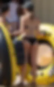 Bikini girls at Salt River Tubing in Arizona