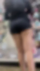Sexy lightskin girl in shorts