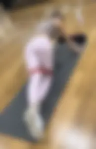SKINNY GIRL in PINK SEE THROUGH Leggings, ALL ANGLES