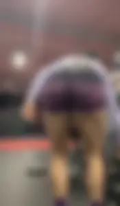 Nutbuster! Latina With Plump Ass In Gym Shorts  Not OC