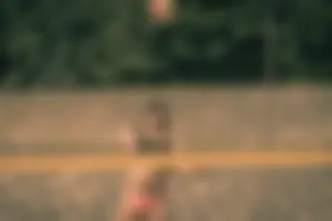 Beach volleyball babes in bikinis