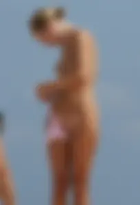 Nude beach and topless girls