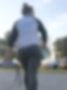Blonde ass in jeans