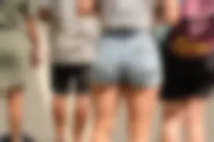 High quality jean shorts ass (OC)