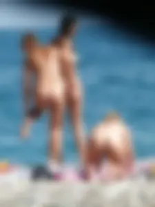 Nude beach and topless girls