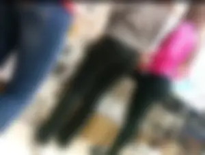 Sexy round booties in leggings