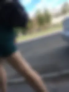 Hot Legs City Candid with White Smooth Skin