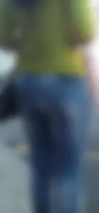 Ass in Tight Blue Jeans Street Candid Closeup