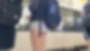 Hot candid girl wearing shorts at the public train station creepshots