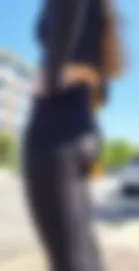 Beautiful College Blonde with Amazing Ass VTL in Black Leggings