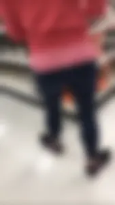 Fit milf with a nice ass and slight vpl in leggings at Target