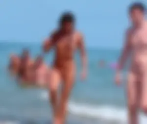 Nude beach and topless girls