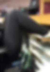 Hot Chubby Legs in Yoga Pants at the Cash Register Creepshots Collection