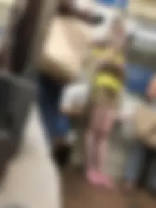 Cute Candid Girl in Shorts And Pink Sandals With Hot Tender Legs Subway Creepshots Gallery