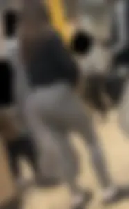 Teen in Grey VPL Leggings Great Ass