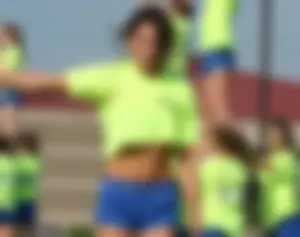 Candid cheerleaders