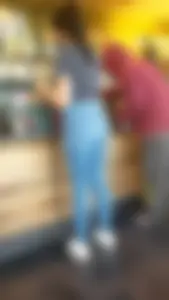 Latin teen in tight jeans