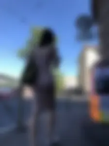 Amazing candid chick wearing a dress, VPL and glimpses of her ass through the fabric