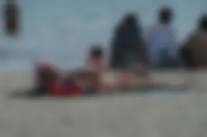 Sexy mature girls on Vilanova topless beach