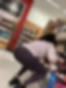 Fit milf doing big bends/squats