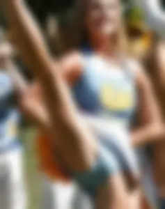 Candid cheerleaders
